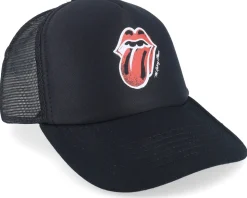 Red Painted Tounge Black Foam Trucker - The Rolling Stones