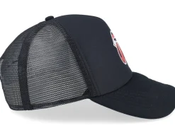 Red Painted Tounge Black Foam Trucker - The Rolling Stones