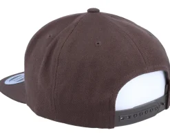 Red Paper Bug Dark Brown Snapback - Origami