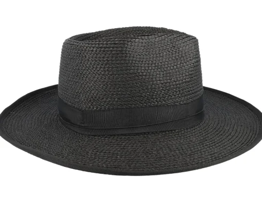 Reno Black/Black Straw Hat - Brixton