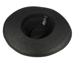 Reno Black/Black Straw Hat - Brixton