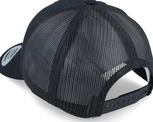 Retro Black A-Frame Trucker - Yupoong