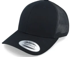 Retro Black Trucker - Yupoong