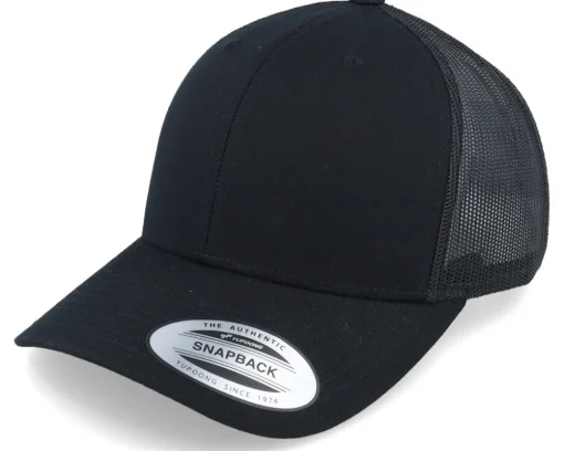 Retro Black Trucker - Yupoong