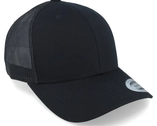 Retro Black Trucker - Yupoong