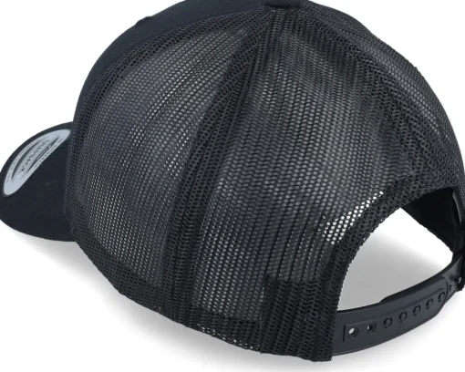 Retro Black Trucker - Yupoong