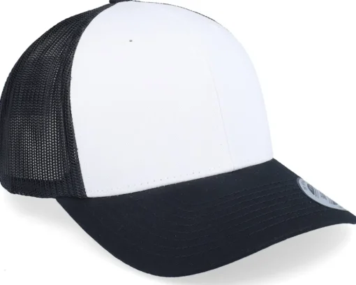 Retro Black/White/Black Trucker - Yupoong