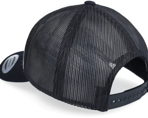 Retro Black/White/Black Trucker - Yupoong