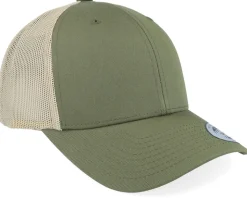 Retro Cap 2-Tone Moss Green/Khaki Trucker - Yupoong