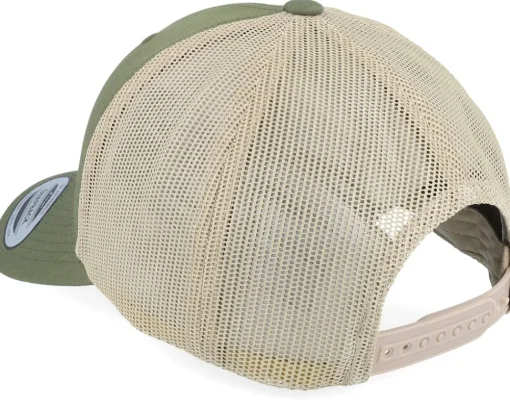 Retro Cap 2-Tone Moss Green/Khaki Trucker - Yupoong
