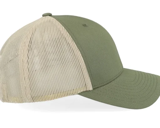 Retro Cap 2-Tone Moss Green/Khaki Trucker - Yupoong