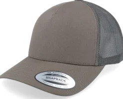 Retro Chocolate Chip/Greyish Brown A-Frame Trucker - Yupoong