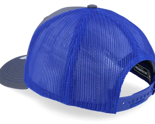 Retro Fishing Logo 112 Split Charcoal/Royal Trucker - Skillfish