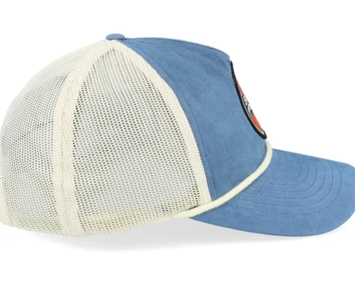 Retro Fishing Logo Bachelor Legion Blue/Sand/Cream Trucker - Skillfish