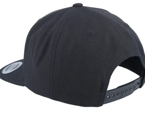 Retro Fishing Logo Black Snapback - Skillfish