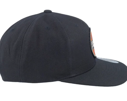 Retro Fishing Logo Black Snapback - Skillfish