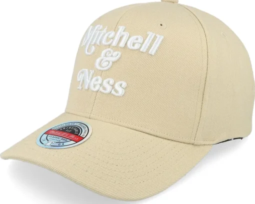 Retro Logo Classic Red Khaki Adjustable - Mitchell & Ness