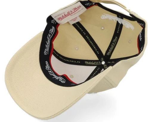 Retro Logo Classic Red Khaki Adjustable - Mitchell & Ness