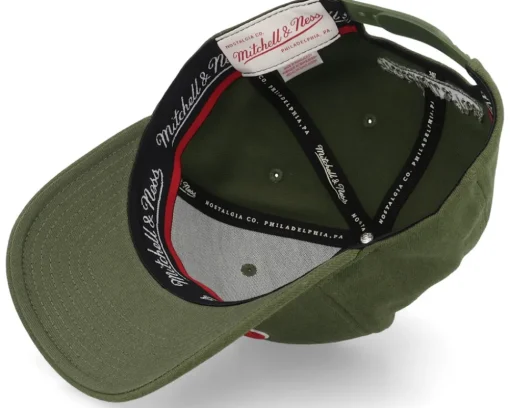 Retro Logo Script Patch Olive 110 Adjustable - Bearded Man