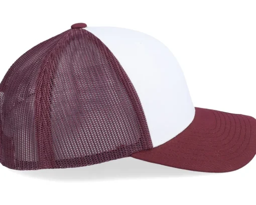 Retro Maroon/White/Maroon Trucker - Yupoong