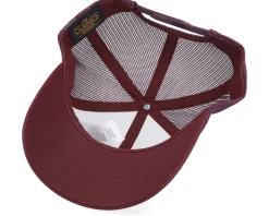 Retro Maroon/White/Maroon Trucker - Yupoong