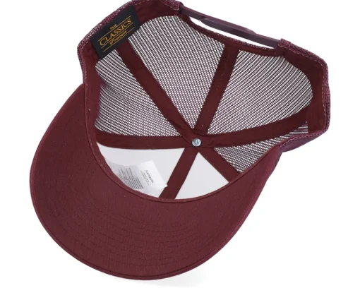 Retro Maroon/White/Maroon Trucker - Yupoong