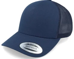 Retro Navy A-Frame Trucker - Yupoong
