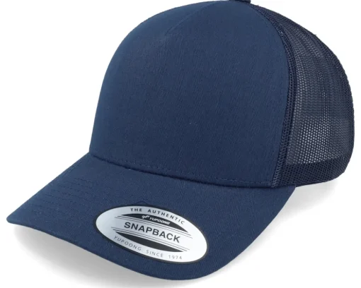 Retro Navy A-Frame Trucker - Yupoong