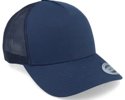 Retro Navy A-Frame Trucker - Yupoong