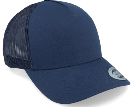 Retro Navy A-Frame Trucker - Yupoong