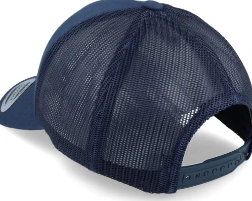 Retro Navy A-Frame Trucker - Yupoong