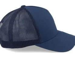 Retro Navy A-Frame Trucker - Yupoong