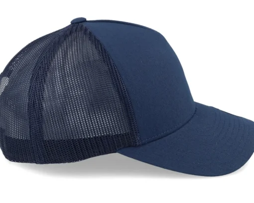 Retro Navy A-Frame Trucker - Yupoong