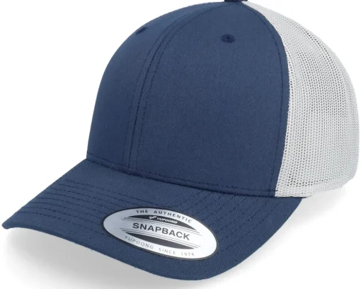 Retro Navy/Silver Trucker - Yupoong