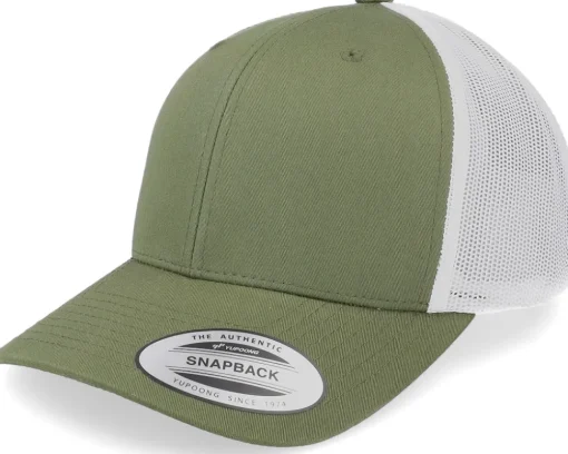 Retro OIive/White Trucker - Yupoong