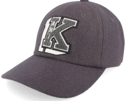 Retro Patch Wool Blend Cap Anthracite Adjustable - Karl Kani