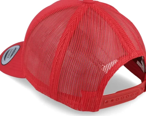 Retro Red A-Frame Trucker - Yupoong
