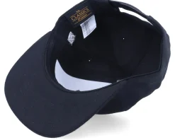 Retro Script 3d Logo Black Snapback - Bearded Man