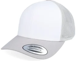 Retro Silver/White/Silver Trucker - Yupoong
