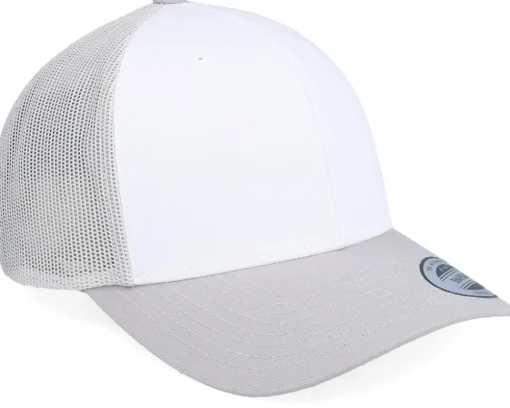 Retro Silver/White/Silver Trucker - Yupoong