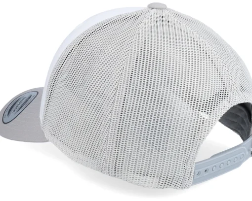 Retro Silver/White/Silver Trucker - Yupoong