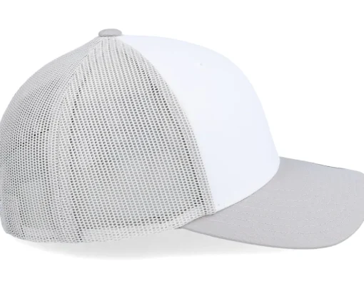 Retro Silver/White/Silver Trucker - Yupoong
