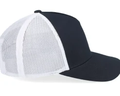 Retro 2-Tone Black/White A-Frame Trucker - Yupoong