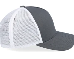Retro 2-Tone Dark Grey/White A-Frame Trucker - Yupoong