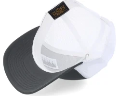 Retro 2-Tone Dark Grey/White A-Frame Trucker - Yupoong