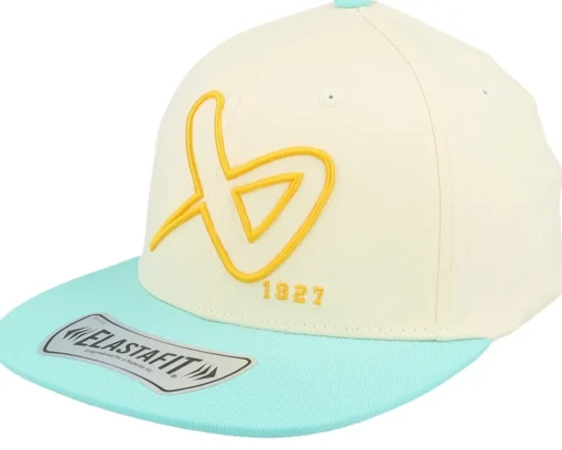 Retro 2tone Hat Sr Natural/Aqua Fitted - Bauer