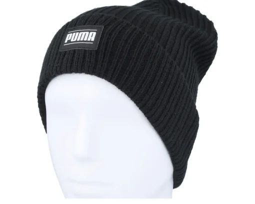 Ribbed Classic Beanie Black Cuff - Puma