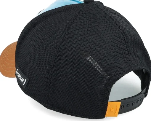 Rick & Morty Rick Black/Turqouise/Brown A-Frame Trucker - Capslab