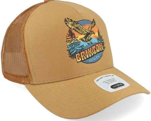 Ridgewood C Hat Copper/Copper A-Frame Trucker - Brixton