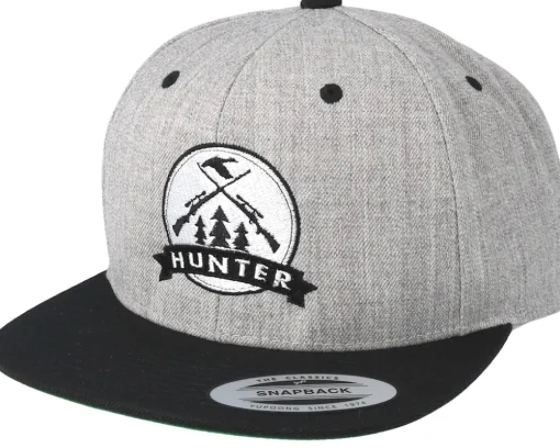 Rifles Badge Grey/Black Snapback - Hunter